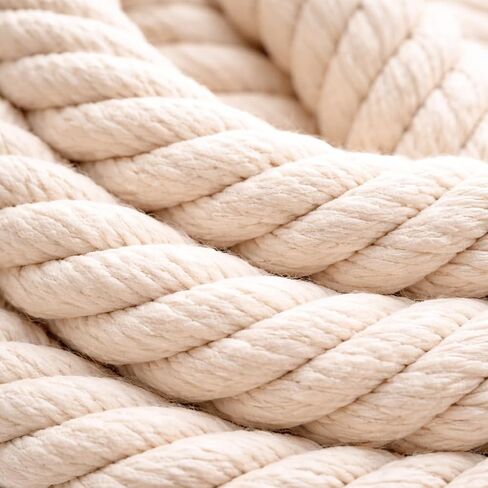 Macrame Cord Cotton Rope Twine for Crafts String Yarn for Wall Hanging Plant Hangers Christmas Crafts Knitting Twisted (White, 2mm x 328 Yards) in Saudi Arabia