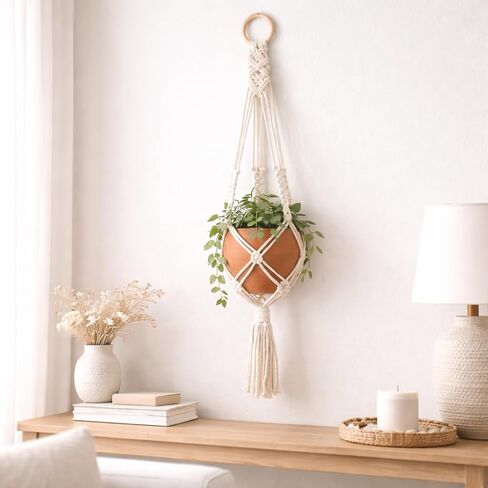 Macrame Cord Cotton Rope Twine for Crafts String Yarn for Wall Hanging Plant Hangers Christmas Crafts Knitting Twisted (White, 2mm x 328 Yards) in Saudi Arabia