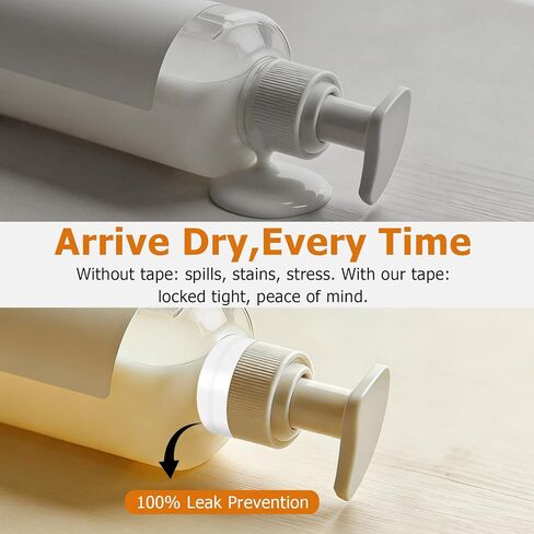 2 Roll Bottle Sealing Tapes,1.18in x 108ft Can be Freely Cropped,Stop Liquid Leaks Tapes for Laundry Detergent,Toiletries,Jar Lids,Waterproof Sealable Tapes for Travel, Camping, Picnics and Shipping in Saudi Arabia