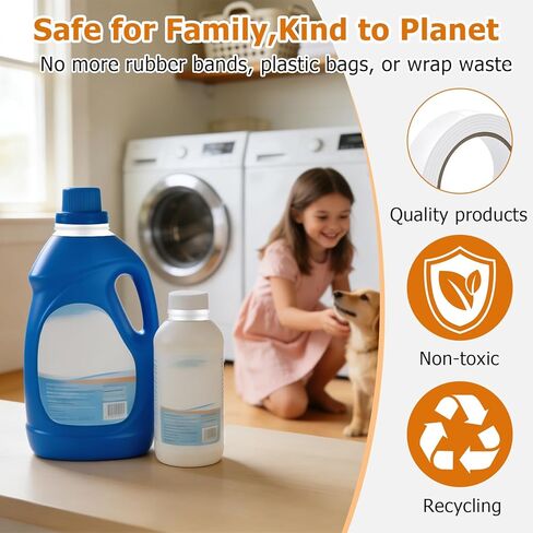 2 Roll Bottle Sealing Tapes,1.18in x 108ft Can be Freely Cropped,Stop Liquid Leaks Tapes for Laundry Detergent,Toiletries,Jar Lids,Waterproof Sealable Tapes for Travel, Camping, Picnics and Shipping in Saudi Arabia