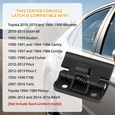 1 Pcs Center Console Lid Latch Compatible with Toyota 4Runner 58908-12080 Camry Corolla T100 RAV4 Prius Avalon in Saudi Arabia