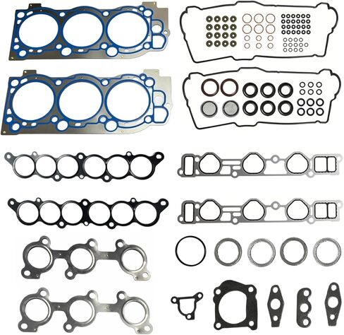 HS9227PT-1 MLS Cylinder Head Gasket Set Compatible with Toyota 4Runner 1996-2002,Tacoma 1995-2004,Tundra 2000-2004,T100 1995-1998 3.4L V6 DOHC 5VZFE Engine Head Gasket Kit VS50422R MS95898 in Kuwait