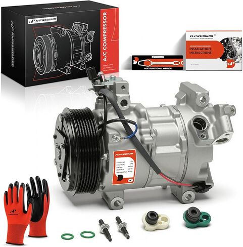 A-Premium Air Conditioner AC Compressor with Clutch Compatible with Acura RDX 2019-2025, TLX 2021-2025 & Honda Accord 2018-2022, 2.0L in Kuwait