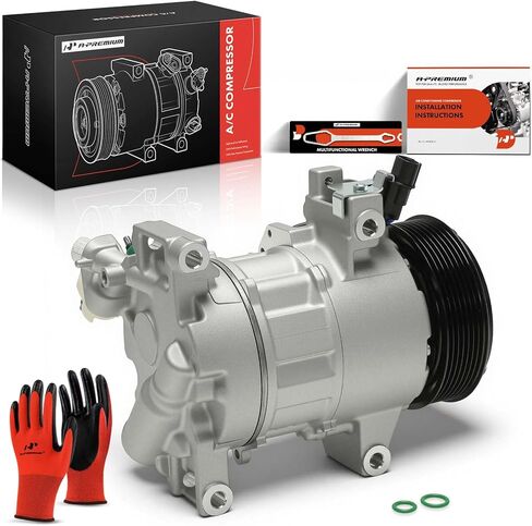 A-Premium Air Conditioner AC Compressor with Clutch Compatible with Acura RDX 2019-2025, TLX 2021-2025 & Honda Accord 2018-2022, 2.0L in Kuwait