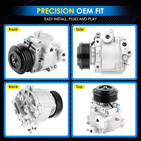 Car A/C Compressor Fit for Encore 2013-2022, Encore GX 2020-2021, for Sonic 2013-2020, Trax 13-22 Automotive Replacement AC Compressor 6513004 A/C Compressor for Car CO 22301C in Kuwait