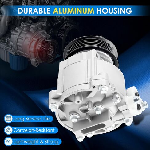 Car A/C Compressor Fit for Encore 2013-2022, Encore GX 2020-2021, for Sonic 2013-2020, Trax 13-22 Automotive Replacement AC Compressor 6513004 A/C Compressor for Car CO 22301C in Kuwait
