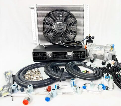 12 فولت تبريد كهربائي فقط مكيف الهواء العالمي Underdash Auto Car A/C Kit in Kuwait