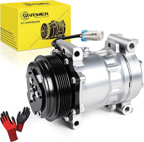 Air Conditioning AC Compressor with Clutch Compatible with Chevy C1500 5.7L 1996-1999 for Cadillac Escalade 5.7L 1999 2000 A/C Compressor,Replaces 1136527, 1136557, 1136559, 1136519, CO20151C in Saudi Arabia