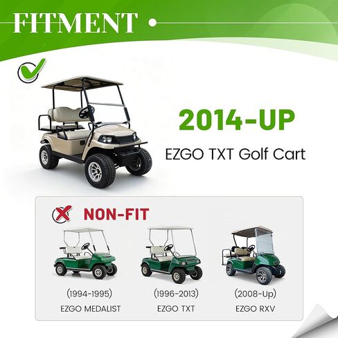 الزجاج الأمامي HECASA متوافق مع عربة الجولف EZGO TXT 2014-Up الشفافة القابلة للطي للأسفل والزجاج الأمامي من البلاستيك المتين in Kuwait