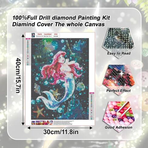 ARPADAMO 12 Pack Princess Diamond Art,5D Princess Diamond Art Kits for Adults,DIY Full Drill Diamond Painting Kit,Home Wall Decor Diamond Painting(12x16 Inch) in Kuwait