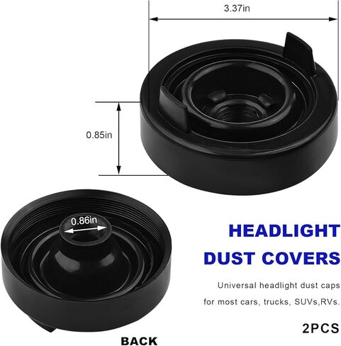 2 PCS Car Headlight Dust Caps, Dustproof Vehicle Headlamp Sealing Protective Cover Replacement, Waterproof Rubber H4 LED Light Bulb Dust Cover for Most Cars Trucks SUVs in Saudi Arabia