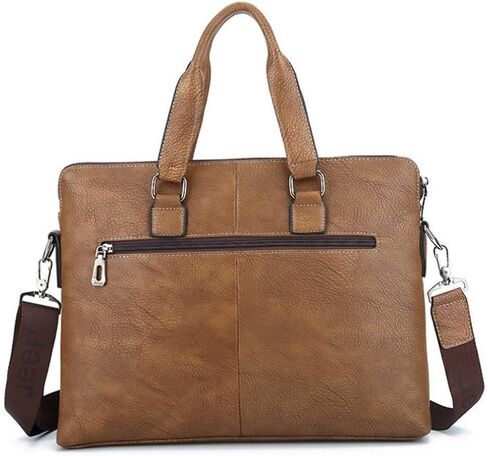 work bag Leather Laptop Bag For Men Briefcase Waterproof,Handbags Shoulder Crossbody Bag Business For Work Travel in Saudi Arabia