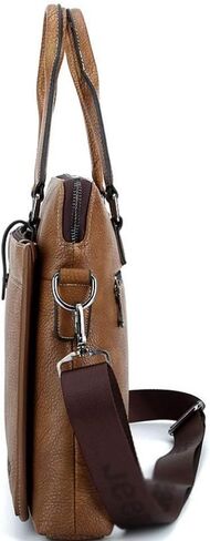 work bag Leather Laptop Bag For Men Briefcase Waterproof,Handbags Shoulder Crossbody Bag Business For Work Travel in Saudi Arabia