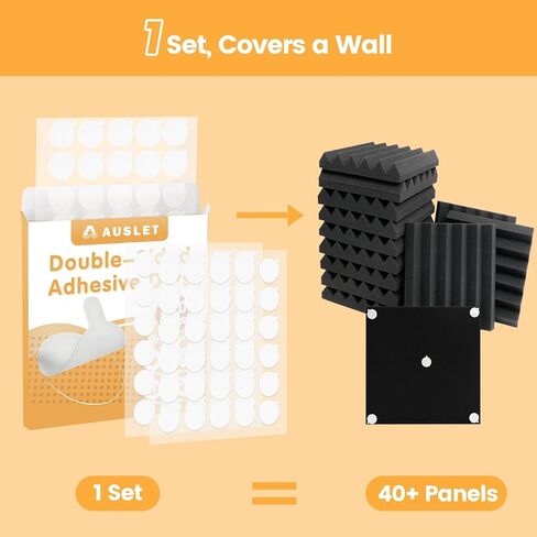 210 Pack Double-Sided Mounting Tape Adhesive for Sound Proof Foam Panels Removable Acoustic Foam Panels Double Side Adhesive Dots Mounting Tapes Strong Adhesive Clear Sticker for DIY Craft in Saudi Arabia