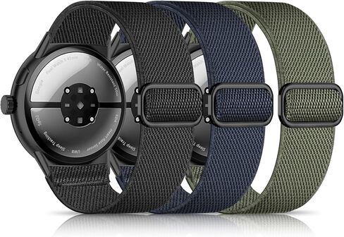 Nylon Bands Compatible with Google Pixel Watch 4/3 45mm Watch Band,Elastic Adjustable Straps Soft Sport Wristbands Replacement for Pixel Watch 3 45mm Men Women(3 Pack) in Saudi Arabia