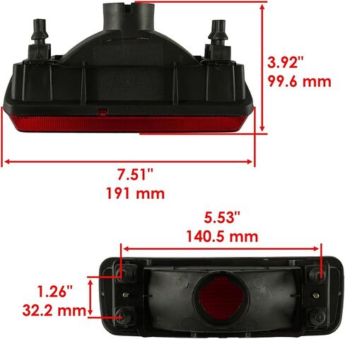 قطع غيار Powersports لتجميع الضوء الخلفي لـ Kawasaki KXF700 700 2004 2005 2006 2007 2008 2009-2011 Mod-C33C-9887 in Kuwait