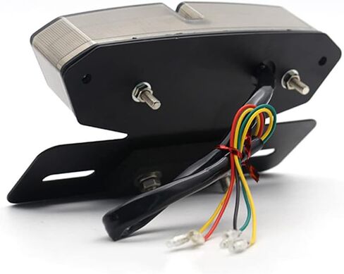 ضوء خلفي للدراجة النارية، غطاء ABS دعامة معدنية عدسة شفافة 12 فولت 5 وات LED للجري والفرامل ضوء أحمر كهرماني إشارة الانعطاف الضوء الخلفي، أضواء الفرامل أضواء القيادة إشارات الانعطاف in Kuwait