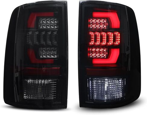Nixon Offroad Tail Lights LED Sequential for 2009 Dodge Ram 1500, 2010-2018 Ram 1500 2500 3500, 2019-2024 Ram 1500 Classic, Full LED Sequential Rear Lamps Assembly Replacement, Smoke Lens in Saudi Arabia