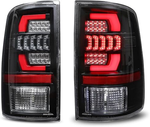 Nixon Offroad Tail Lights LED Sequential for 2009 Dodge Ram 1500, 2010-2018 Ram 1500 2500 3500, 2019-2024 Ram 1500 Classic, Full LED Sequential Rear Lamps Assembly Replacement, Smoke Lens in Saudi Arabia