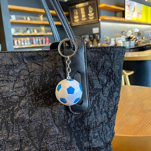 Football Style Key Chain World Cup Keychain Colorful Soccer Ball Key Ring Lanyard Bag Backpack Car Hanging Accessories Gifts in Saudi Arabia