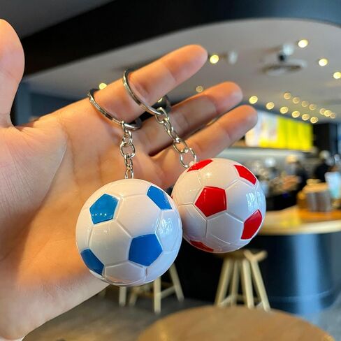Football Style Key Chain World Cup Keychain Colorful Soccer Ball Key Ring Lanyard Bag Backpack Car Hanging Accessories Gifts in Saudi Arabia