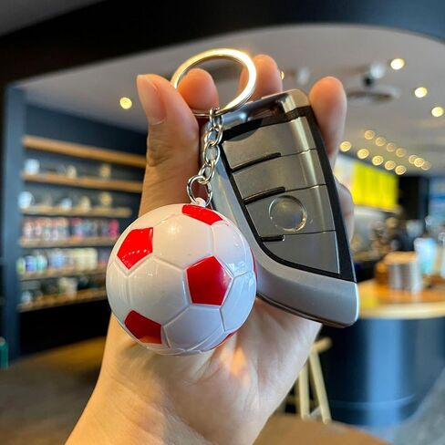 Football Style Key Chain World Cup Keychain Colorful Soccer Ball Key Ring Lanyard Bag Backpack Car Hanging Accessories Gifts in Saudi Arabia