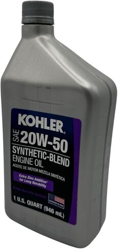 CYCLEMAX ستة عبوات متوافقة مع مزيج Kohler الاصطناعي SAE 20W-50 زيت المحرك ذو 4 دورات 25 357 68-S يحتوي على ستة كوارتات وقمع in Kuwait