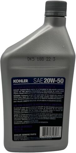 CYCLEMAX ستة عبوات متوافقة مع مزيج Kohler الاصطناعي SAE 20W-50 زيت المحرك ذو 4 دورات 25 357 68-S يحتوي على ستة كوارتات وقمع in Kuwait