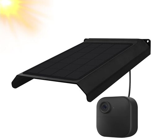 Solar Panel for Blink Camera, Solar Panels for Blink Outdoor 2K+/4(4th Gen)/(3rd Gen) XT3 and XT2/XT, Solar Charger Built-in 2000mAh Rechargeable Battery, Weatherproof Design (Camera Not Included) in Saudi Arabia
