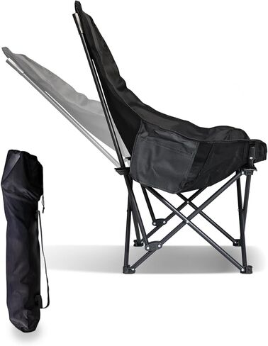 Smartmak Portable Sauna Chair, Fast Folding, with High Back Support Recliner and Adjustable Angle, Suitable for Oversized Home Sauna in Saudi Arabia