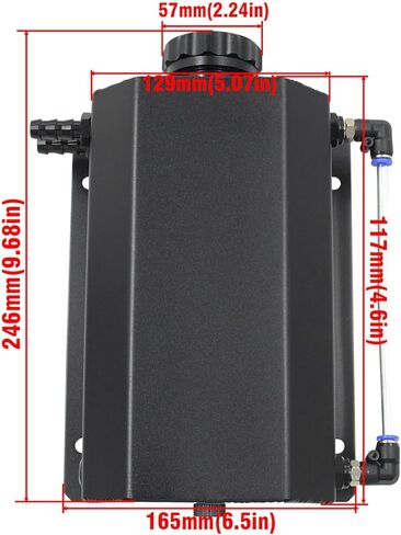 Aluminum Coolant Overflow Tank 2l Fuel Tanks Universal Coolant Radiator Overflow Tank Coolant Reservoir in Saudi Arabia