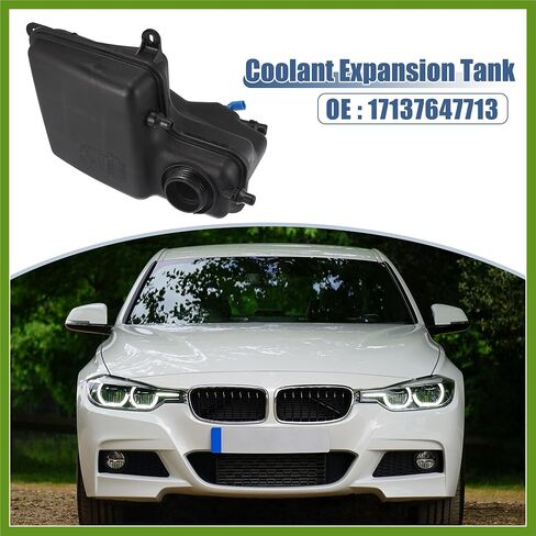 خزان المبرد المبرد 17137647713 زجاجة توسيع تجاوز المبرد مع جهاز استشعار لسيارات BMW 750i 750Li 2006 2007 2008 مكونات السيارة in Kuwait