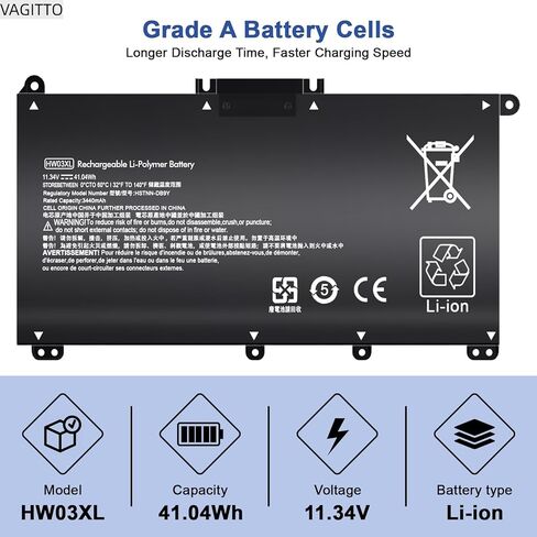 42Wh WDX0R Laptop Battery Compatible with Dell Inspiron 15 7579 7569 7560 5567 5565 5568 5570 5775, 13 5368 5378 7368 7378, 17 5765 5767, WDXOR P58F 3CRH3 P69G in Saudi Arabia
