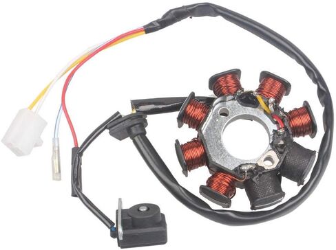 New AC Magneto Stator Ignition 8 Coil Fit for GY6 50cc 80cc ATV Scooter Taotao Kazuma 139QMB (5 Wires) in Kuwait