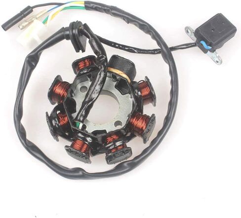 New AC Magneto Stator Ignition 8 Coil Fit for GY6 50cc 80cc ATV Scooter Taotao Kazuma 139QMB (5 Wires) in Kuwait