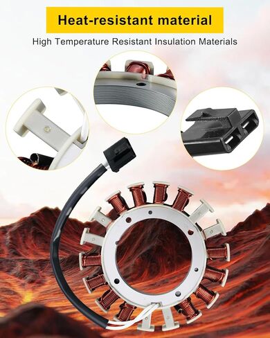 59031-7009 Ignition Charging Coil Stator Fit for Kawasaki FH381V FH430V FH451V FH480V FH500V FH541V FH580V FH601V FH641V FH680D FH680V FH721D FH721V FH770D FX751D Replace 59031-7001 59031-7014 in Kuwait