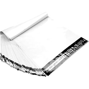 Poly Mailers, Shipping Envelopes Plastic Bags, 10x13 Inch White 80 Pcs 3.2 Mil Medium Size Self Seal Packages for Small Business in Saudi Arabia