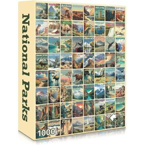 National Parks (#9) – 1000 Piece Jigsaw Puzzle for Adults | Premium European Blue Board | Satin Low-Glare Finish | Ribbon Cut | Bonus Poster | Display-Worthy Box | Printed in USA | Final Piece Puzzles in Saudi Arabia
