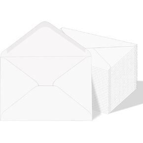 200 Pack A7 Envelopes, 5"x7" White Envelope with V Flap, Card Envelope, Wedding Invitations Cards, Suitable for Baby Shower, Graduation Photos, Gift Cards, Announcements(120 GSM) in Saudi Arabia