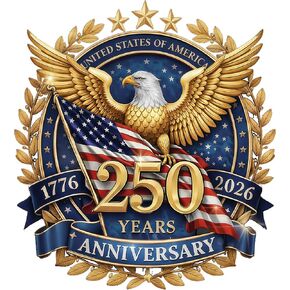 US Semiquincentennial 250th Anniversary Car Window Decal Sticker, Patriotic Eagle with Statue of Liberty, 2 PCS 1776-2026 Independence Day Bumper Sticker for Car Truck Laptop (Style 01, 8 Inch) in Saudi Arabia