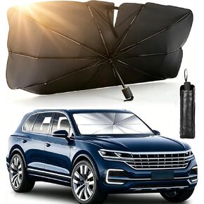 Car Windshield Sunshade Umbrella, Foldable Car Windshield Sun Shade Cover, 5 Layers UV Block Coating Protects from Sun Rays, Window Heat Insulation Protection for Car Windshield (55"x 31") in Saudi Arabia