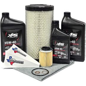 مجموعة أدوات تغيير الزيت وصيانة فلتر الهواء من شركة Progressive Powersport - متوافقة مع Can-Am DEFENDER HD10، HD9، HD8، HD7، وHD5 (ليس HD11!) - تتضمن خرقة وقمع وقفازات C04 in Kuwait