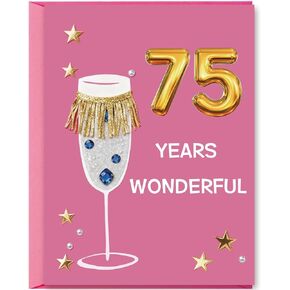 Unique 60th Birthday Card Gifts for Women,Happy 60 Year Old Birthday Decorations for Her Grandma with Pink Envelope in Saudi Arabia