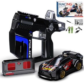 3-in-1 RC Drift Car — Sports/Racing 2-Player Battle Set with Infrared Gun, Shooting & Flip Effects, 60-Min Playtime, Family-Friendly 2.4GHz Remote Control Car Toy for Kids Ages 6+ (Black) in Saudi Arabia