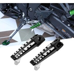 Motorcycle Front FootPegs Compatible With Ninja 500 2024 2025 2026 Any Year Footboards Footrest Pedal Foot Pegs 2025 Ninja 500 Accessories (black) in Kuwait