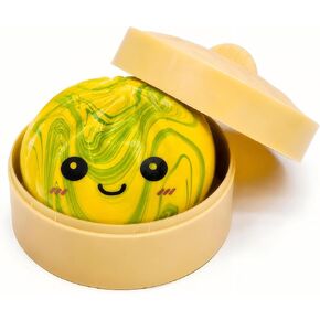 Purple Marble Design Mystery Dumpling Squishies with Steamer Box, Soft Stretchy Bao Bun Stress Relief Balls, Sensory Fidget Squeeze Toys for Anxiety Relief, Decompression Desk Toys in Saudi Arabia