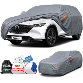 Car Cover Waterproof All-Weather,Outdoor Full Exterior Automobiles SUV(Length 182-190 inch) with Windshield Sun Shade Universal Fit Toyota RAV4,CRV,Model Y,Q5,Equinox,Rogue etc in Saudi Arabia