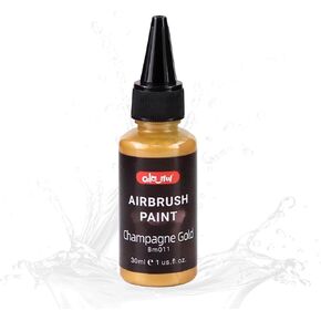 Colorful 12 Colors Airbrush Paint, 30ml Air Brush Paint Set with 60ml Thinner & Cleaner、Black Primer, Ready to Spray Acrylic Paint, Water-Based Air Brush Painting Set for Artist & Beginner in Saudi Arabia