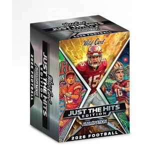 2026 Wild Card صندوق بطاقات التداول Just the Hits Jumbo Alumination Edition (1 بطاقة Mammoth 1/1 لكل صندوق) in Kuwait