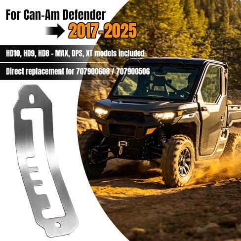 for Can-Am Defender HD10 HD9 HD8 2017-2025 Shift Gate Plate – CNC Aluminum Gear Shifter Trim, Replacement for 707900608 707900506 – Enhances Factory Plastic Shift Gate in Saudi Arabia